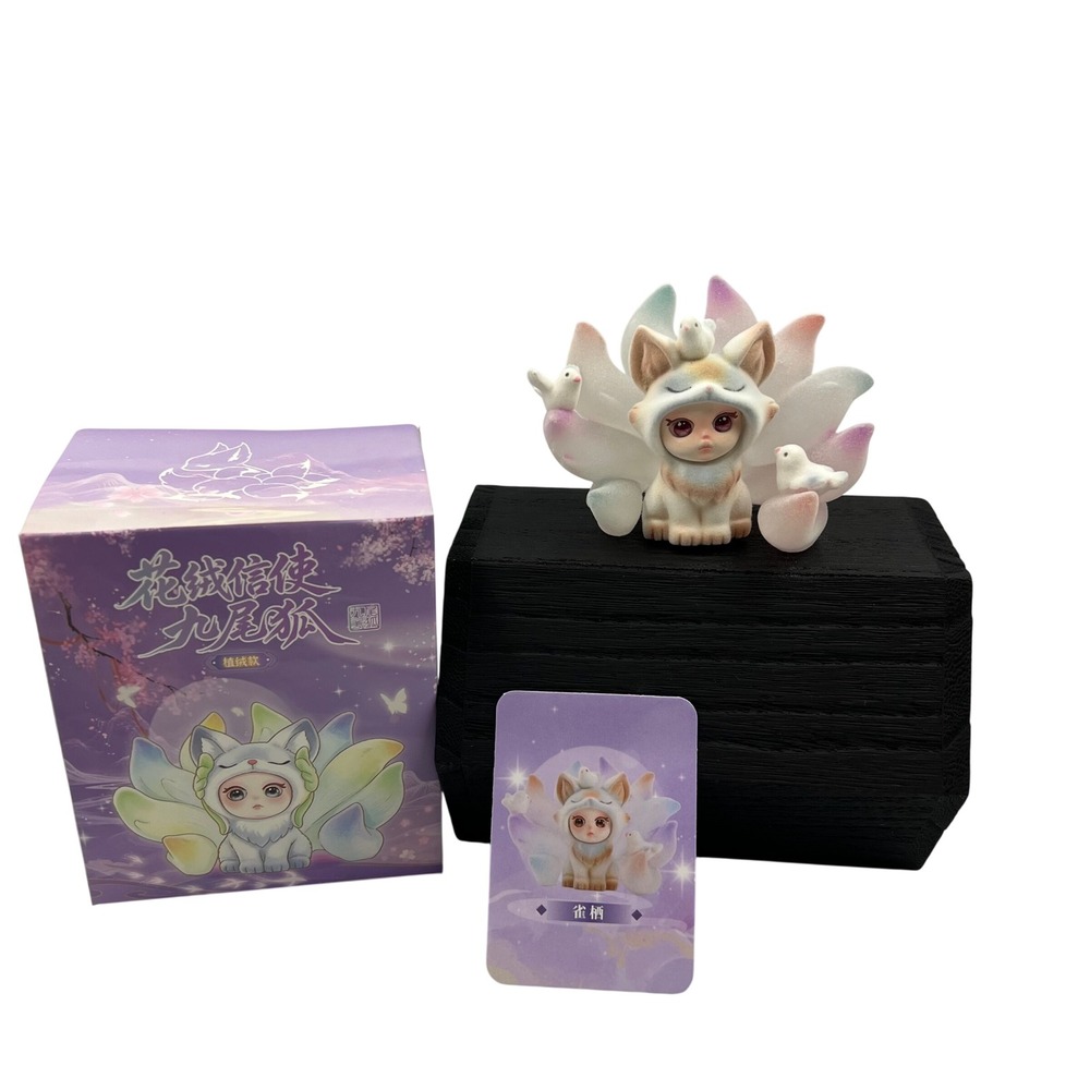 Flower Messenger Nine-Tailed Fox Sparrow Plum Secret Chase Figure Blind Box Art